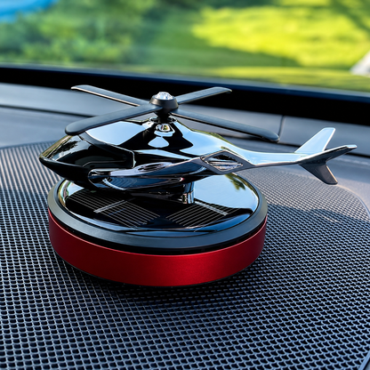 Solar Powered Helicopter Car Dashboard Ornament