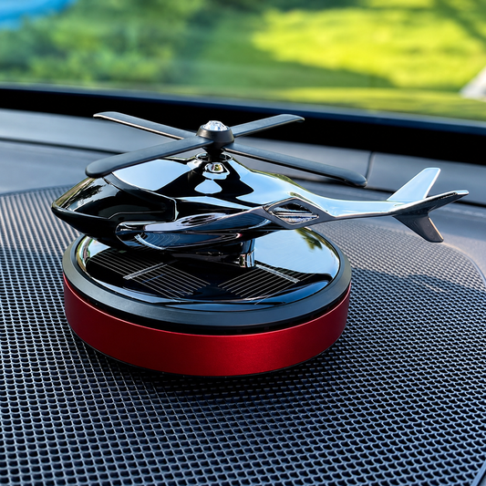 Solar Powered Helicopter Car Dashboard Ornament