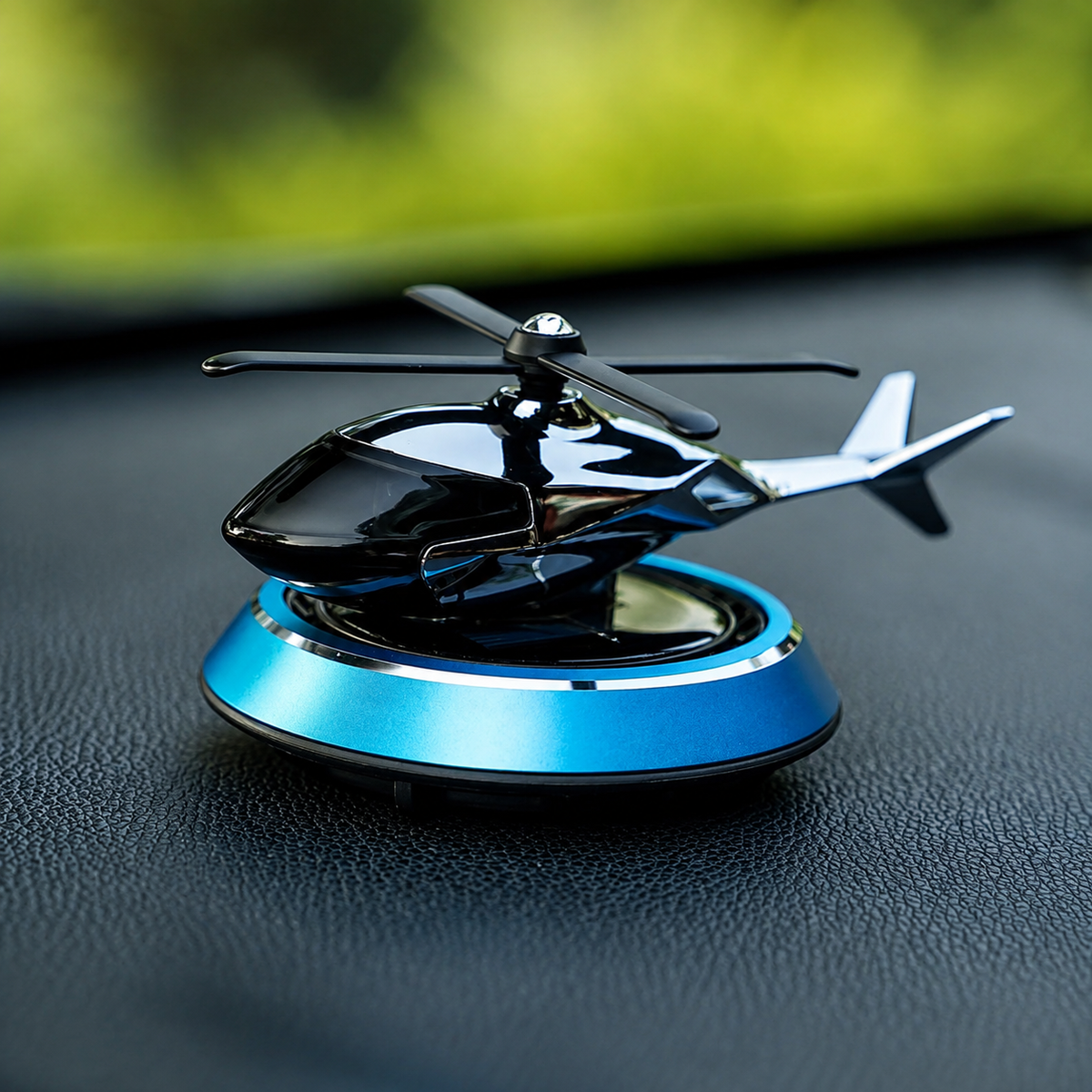 Solar Powered Helicopter Car Dashboard Ornament