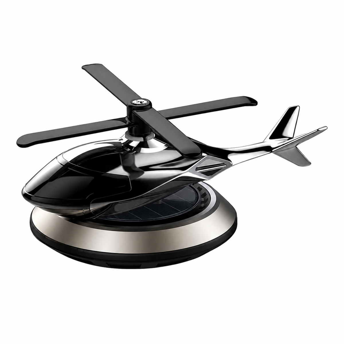 Solar Powered Helicopter Car Dashboard Ornament