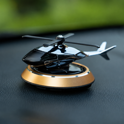 Solar Powered Helicopter Car Dashboard Ornament
