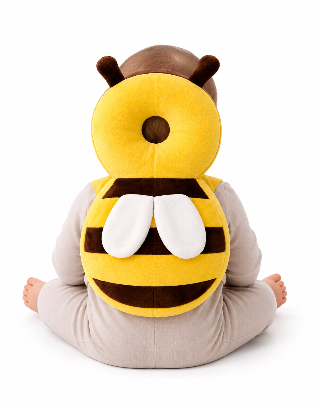 Baby Head Protector Backpack Cushion | Soft Bee Safety Pillow