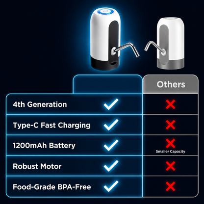 Premium Water & oil Dispenser   Safe, Fast & Rechargeable